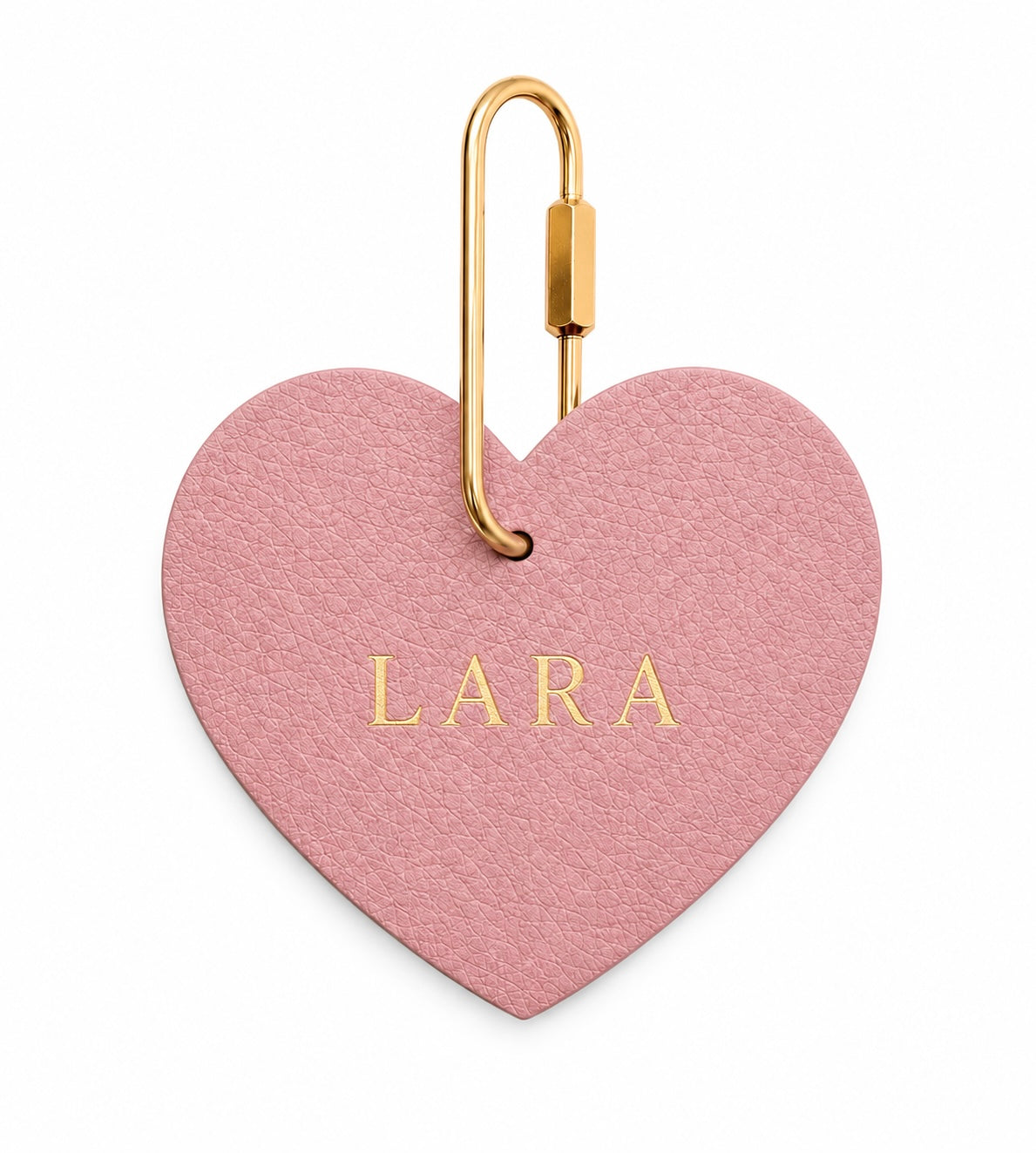 Pink Leather Tag